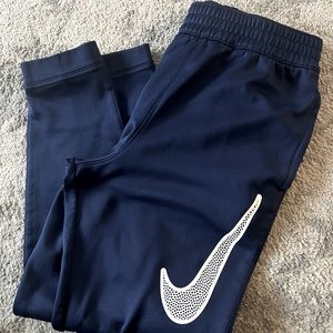 Boys blue Nike dry- fit pants. Size medium